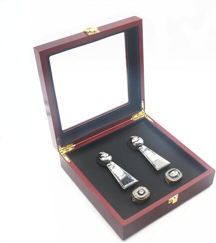 كأس فالمان ميا 1972 1973 لأبطال العالم لكرة القدم (مادة معدنية) وحلقات طبق الأصل لبطولة الدلافين مع صندوق خشبي مقاس 11 in Kuwait