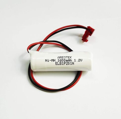 1.2V 1600mAh ELB1P201NB Exit Sign Emergency Light Battery for Lithonia ELB1P201N2 ELB1P2901N ELB1P201N ANIC1493 Lithonia 1009S00-MZ ELB0320 Grainger 4WT20 OSA212 NIC1169 EBE-33 Ni-MH 1600mAh 1.2V in Kuwait