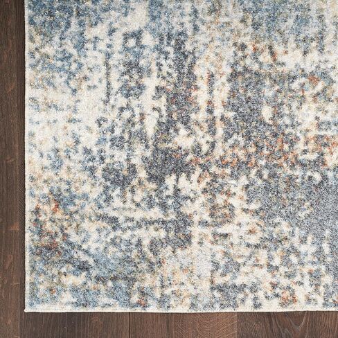 Nourison Astra Machine Washable Abstract Multicolor 6'7' x 9' Area -Rug, Easy -Cleaning, Non Shedding, Bed Room, Living Room, Dining Room, Kitchen (7x9) in Saudi Arabia