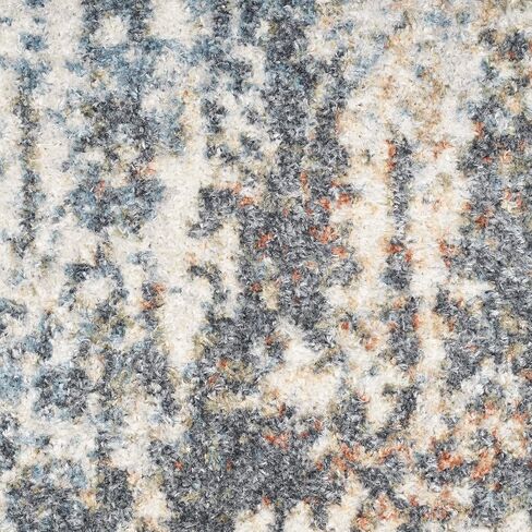 Nourison Astra Machine Washable Abstract Multicolor 6'7' x 9' Area -Rug, Easy -Cleaning, Non Shedding, Bed Room, Living Room, Dining Room, Kitchen (7x9) in Saudi Arabia