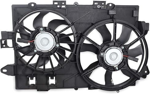 مجموعة مروحة تبريد الرادياتير المزدوجة مناسبة لسيارة Chevy Equinox 2006-2008، لبونتياك تورنت 2006 2007 2008 V6 3.4L استبدال #621-052، 19129813، 19129814، 19129815، 19129816، 19130231 in Saudi Arabia