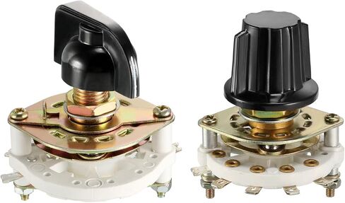 MECCANIXITY 1 Set Band Selector Rotary Switch 1 Deck, 5 Pins 1P4T & 7 Pins 1P6T Band Switch for Radio TV Industrial Machine Electronic Devices in Saudi Arabia