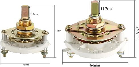 MECCANIXITY 1 Set Band Selector Rotary Switch 1 Deck, 5 Pins 1P4T & 7 Pins 1P6T Band Switch for Radio TV Industrial Machine Electronic Devices in Saudi Arabia