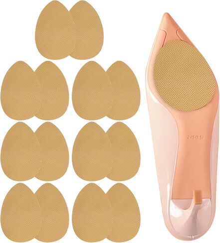 Shoe Grips on Bottom of Shoes, Self-Adhesive Anti-Slip Shoe Pads, Silicone Shoe Gummies Sole Protector for Bottom of Shoes (3 Pairs, Black) in Kuwait