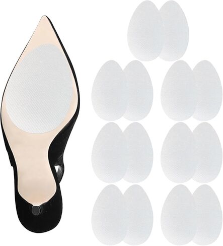 Shoe Grips on Bottom of Shoes, Self-Adhesive Anti-Slip Shoe Pads, Silicone Shoe Gummies Sole Protector for Bottom of Shoes (3 Pairs, Black) in Kuwait
