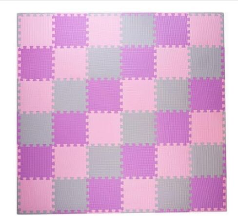 KOOTOYS Soft Non-Toxic Foam Baby Play Mat, Play Mats Tiles with Borders, Activity Mats for Baby, Foam Play Mat for 3+ Age Kids, Eva Foam Interlocking Floor Mats for Gym and Playroom - 36 Tiles in Saudi Arabia