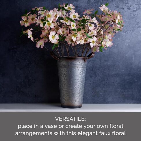 Elements Dogwood Artificial Flower Stems, Fake flowers for Home Decoration, 18x8x36 Inch in Saudi Arabia