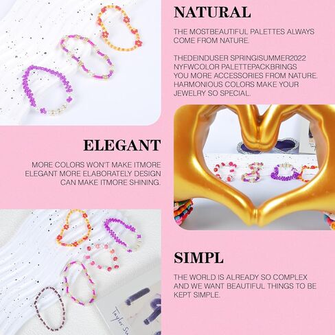 SJZWSD Friendship Bracelet Making Kit – 2 Box Seed Beads Set – DIY Jewelry Making Set– Includes 28 Colors of Glass Beads, Letter Beads, Gold Spacers, and String… in Kuwait