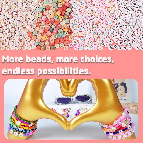 SJZWSD Friendship Bracelet Making Kit – 2 Box Seed Beads Set – DIY Jewelry Making Set– Includes 28 Colors of Glass Beads, Letter Beads, Gold Spacers, and String… in Kuwait