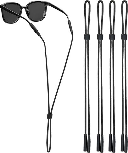 GOSALISU Glasses Strap, Black Sunglasses Strap for Men Women, Ultra-light Eye Glasses Holders Around Neck in Saudi Arabia
