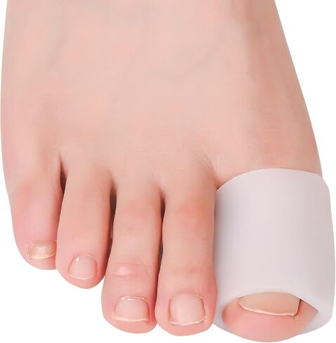 Hoogoo Toe Sleeves 10pcs,Gel Toe Protecters Covers for Middle Toe, Protect Toe from Rubbing, Ingrown Toenails, Corns, Blisters, Hammer Toes and Other Painful Toe Problems in Kuwait