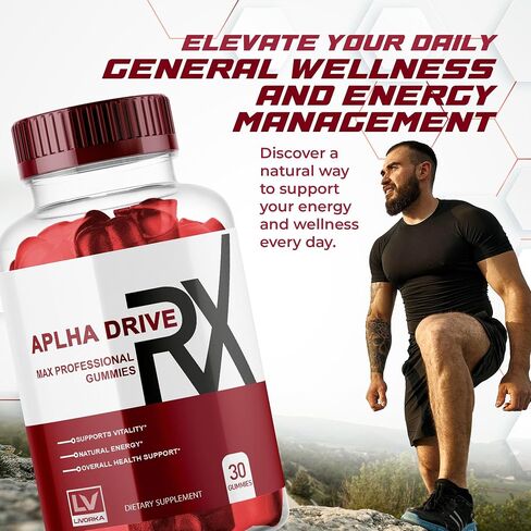 (3 Pack) Alpha DriveRX Gummies, Alpha DriveRX Advanced Formula, Alpha DriveRX Gummy, 90 Gummies for 3 Months in Saudi Arabia