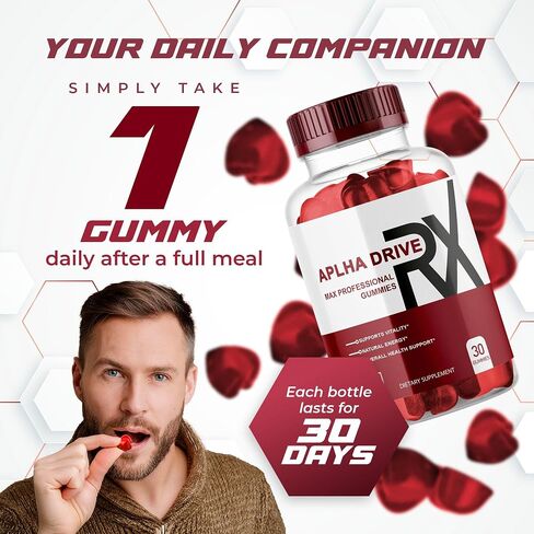 (3 Pack) Alpha DriveRX Gummies, Alpha DriveRX Advanced Formula, Alpha DriveRX Gummy, 90 Gummies for 3 Months in Saudi Arabia