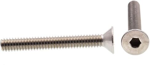 Prime-Line 9174037 Socket Cap Screws, Flat Head, Hex (Allen) Drive, 1/4 in-20 X 2 in, Grade 18-8 Stainless Steel (10 Pack) in Saudi Arabia