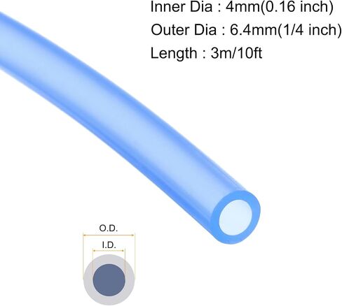 MECCANIXITY 10ft Clear Silicone Rubber Tubing 5/8" ID Plastic Tube Flexible Air Hose for Brewing, Wine Making, Pump Siphon, 16mm x 20mm, with 2pcs Clamps in Saudi Arabia