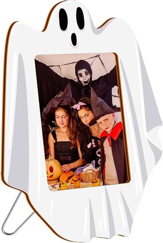 Halloween Fall Picture Frame Wooden 4 x 6 Picture Frame with Stand Pumpkin Castle Shaped Photo Frame Modern Photo Frame Decorative Frame for Halloween Fall Thanksgiving Home Office Decor Gifts (Castle) in Saudi Arabia