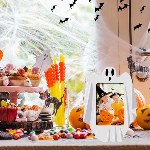 Halloween Fall Picture Frame Wooden 4 x 6 Picture Frame with Stand Pumpkin Castle Shaped Photo Frame Modern Photo Frame Decorative Frame for Halloween Fall Thanksgiving Home Office Decor Gifts (Castle) in Saudi Arabia