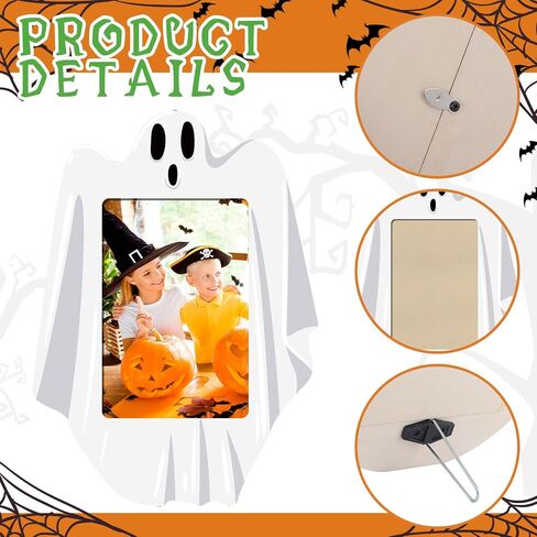 Halloween Fall Picture Frame Wooden 4 x 6 Picture Frame with Stand Pumpkin Castle Shaped Photo Frame Modern Photo Frame Decorative Frame for Halloween Fall Thanksgiving Home Office Decor Gifts (Castle) in Saudi Arabia