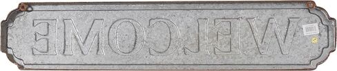 Deco 79 Metal Sign Home Wall Decor Welcome Wall Sculpture, Wall Art 37" x 1" x 7", Brown in Saudi Arabia