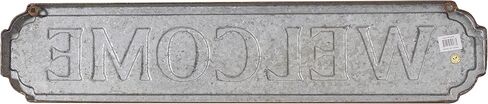 Deco 79 Metal Sign Home Wall Decor Welcome Wall Sculpture, Wall Art 37" x 1" x 7", Brown in Saudi Arabia