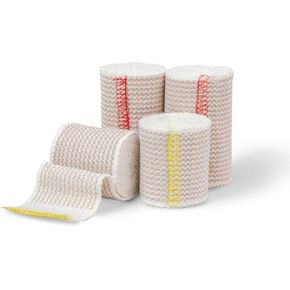 D&H Medical Elastic Bandage Wrap – 2 Pack Premium Elastic Bandages with Velcro Closure | 4 Inches x 4.6 Meter, Compression Bandage for Wrist, Calf, Ankle & Foot Sprains, Injuries