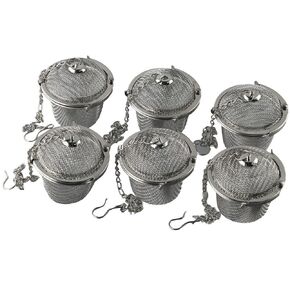 6 Pcs Ultrasonic Watch Parts Cleaner Baskets,Stainless Steel Wire Ultrasonic Parts Cleaner Mesh Basket, Tea Leaking Tea Ball Mesh Tea Infuser,Stainless Steel Cleaner Basket