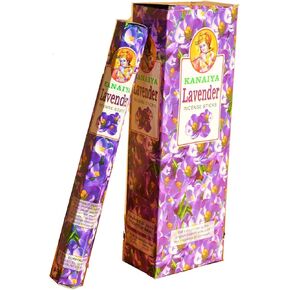 Lavender Incense Sticks from India - 120 Sticks - Made from Natural Scented Oil - Kanaiya Brand by Tikkalife