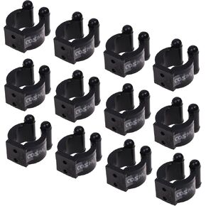 Cosmos Billiards Snooker Cue Locating Clip Holder for Pool Cue Racks, 12 Pieces