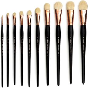Raphael Paris Classics 3577 Long Handle Brush, Short Filbert, 12, White