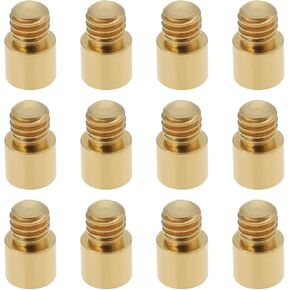 12Pcs Dart Weights 9x5x5.8mm 1 Grams Brass Dart Weights Add Accentuator Adjuster for Darts with 2BA Threads Accessories (Gold)