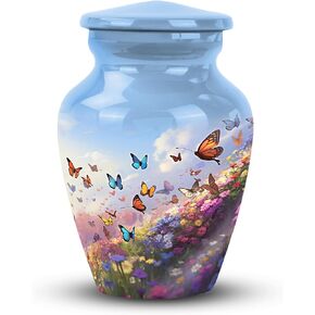 Butterfly Urns for Human Ashes - Funeral Urns for Human Ashes - Urn for Ashes for Women - Urns for Human Ashes - Cremation Urn for Human Ashes (10inch), Natural