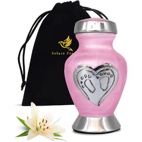 جرار الأطفال للرماد - جرار الرضع لرماد البنات والأولاد - جرار حرق الجثث للأطفال - الجرار التذكارية للأطفال والأطفال - تحية لأحبابك مع جرة الرضيع والبنات (أزرق، متوسط) in Kuwait