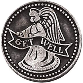 Cathedral Art, 1 (Abbey & CA Gift) Get Well Pocket Token, Inch, Silver