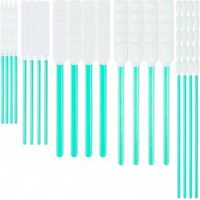Cleaning Swab Sticks Kit (5 Types, 100 Pack) Multi-Purpose Cleanroom Sponge Stick for Inkjet Printer, Optics Lens,Camera,Arts and Crafts,Automotive Detailing and Electronics(Green)