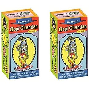 Gopi Chandan Tika Kesria Tika Pooja Tika Chandan Tilak Kesriya Pooja Tilak Tika Powder for Pooja Yellow in Saudi Arabia