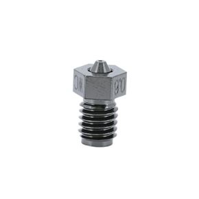 MK8 Tungsten Carbide Nozzle - Ultra-High Hardness 9 Mohs, High-Temperature 550℃, 130W/m·K Thermal Conductivity, Low Friction for 3D Printers (0.80mm)