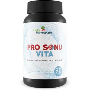 Pro Sonu Vita - Natural Ear Support Supplement - Promote Improved Auditory Function & Hearing with Vitamins, Minerals, Antioxidants, & Herbal Extracts - Aid Inner Ear & Middle Ear Health