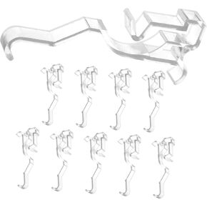 Artibetter 10pcs clear valance clip plastic curtain transparent curtains sheer curtain window valance clip blind replacement parts hidden valance clip vertical blind clips blind valance clips