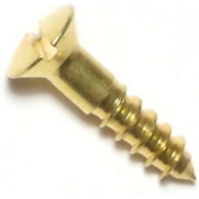 014973130183 Slotted Oval Wood Screws, 4 x 1/2, Piece-60