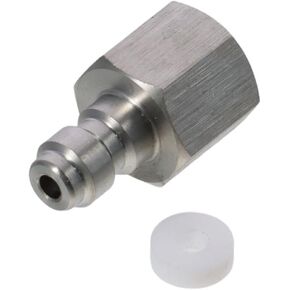 8mm Quick-Disconnect Plug Adapter, Stainless Steel 1/8" NPT Female Thread, PCP Paintball Charging Fittings with Sealing O-Ring