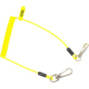 BearTOOLS Coil Tool Lanyard | Max Load 2lbs Ultra-Compact Design, Elastic, PU-Coated | Dual-Connectors, Easy-Attachment for Safety of Lightweight Hand Tools in Scaffolding, Construction (1-Pack)
