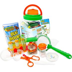 Nature Bound Bug Catcher Kit - 20 Piece Outdoor Exploration Set for Kids - Safe Insect Catch & Release with Bucket, Net, Magnifier & More - Great Gift for Young Explorers (Original Design)