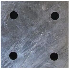 Guardian Fall Protection 10685 CB Galvanized Backer Plate, 6-Inch by 6-Inch
