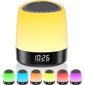 SOMEYOU Sound Machine White Noise Machine with Alarm Clock, 33 Soothing Sounds, 8 Night Light, Precise 16 Levels of Volume, Touch&Button Control, Sleep Timer for Baby Kid Adult