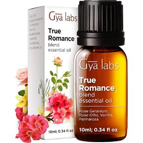 مزيج الزيوت العطرية الرومانسية الحقيقية من Gya Labs (0.34 أونصة سائلة) - رائحة حلوة وزهرية