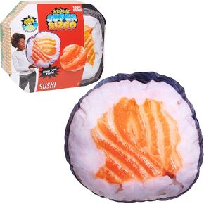 Seriously Super Sized 24-inch Stuffed Sushi Food Plushie, Supersize Food Plush, Sushi Pillow, Kids Toys for Ages 3 Up by Just Play