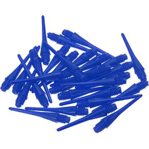 PATIKIL Plastic Dart Tips 2BA Thread, 100 Pack Soft Tip Dart Points Replacement Dart Accessories, Blue