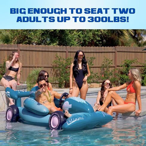 | Formula Float | Race Car Winter Sled & Pool Float for Adults, Kids & Family | Giant Inflatable Toy Floatie | Summer & Winter Accessory | Durable & Heavy Duty Lounger in Saudi Arabia