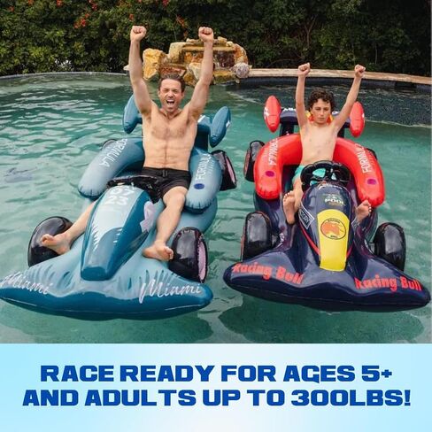 | Formula Float | Race Car Winter Sled & Pool Float for Adults, Kids & Family | Giant Inflatable Toy Floatie | Summer & Winter Accessory | Durable & Heavy Duty Lounger in Saudi Arabia