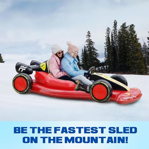 | Formula Float | Race Car Winter Sled & Pool Float for Adults, Kids & Family | Giant Inflatable Toy Floatie | Summer & Winter Accessory | Durable & Heavy Duty Lounger in Saudi Arabia